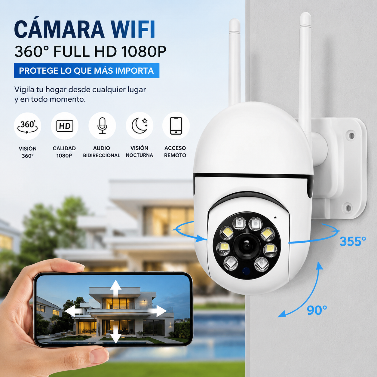 Cámara WIFI con Seguridad Inteligente